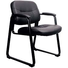 Ofm Essentials Collection Bonded Leather Executive Side Chair With Sled Base In Black Ess 9015 Walmart Com Waiting Room Chairs Side Chairs Leather Side Chair