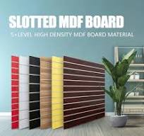 Slat Wall MDF/Panel Slotted MDF Melamine Laminated MDF ...