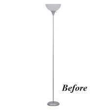 Western Diy Project Rustic Torchiere Floor Lamp Makeover Floor Lamp Makeover Lamp Makeover Lamp
