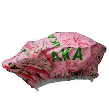 Alpha Kappa Alpha Aka Block Letters Shower Cap Alpha Kappa Alpha Shower Cap Kappa