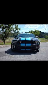 2017 Mustang Shelby Gt350 In Lightning Blue With Black Stripes