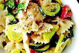 Summer Squash Bowtie Pasta Recipes Food Cooking Recipes