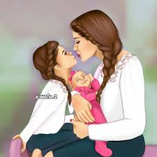 Madre De 2 Princesas Hermosas Diseno Madre E Hija Pintura De Madre E Hijo Fotografia De Madre E Hija