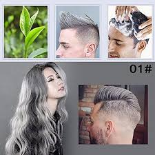 How to apply hair dye for men. Buy Women Men Fashion Hair Styling Pomade Silver Ash Grandma Grey Hair Wax Men Temporary Disposable Hair Dye Coloring Mud Cream Online At Low Prices In India Amazon In