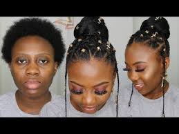 4c Natural Hair Spicy High Bun Protective Criss Cross Rubberband High Bun Tutorial Youtube Natural Hair Styles High Bun Tutorials 4c Natural Hair
