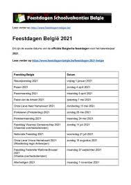 (right click on frame and save as). Calameo 20200412 Feestdagen 2021 Belgie Exacte Datums Op Kalender