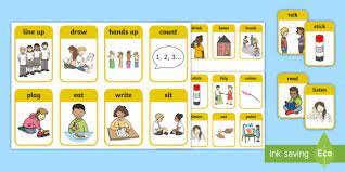 Free printable flash card maker. New Eal Starter Instructions Flash Cards Teacher Made