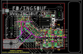 مخطط تفصيلي مستشفى عام كبير اوتوكاد Dwg