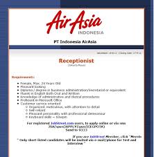 Check spelling or type a new query. Lowongan Kerja Indonesia Airasia Forum Pramugari