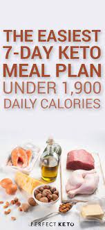 The Easiest 7 Day Keto Meal Plan Under 1 900 Daily Calories Keto Meal Plan Keto Diet Meal Plan Ketogenic Diet Meal Plan