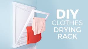 This particular rack is made from naturally stained bamboo, with feet carved on an angle for stability. Diy Clothes Drying Rack How To Make Youtube