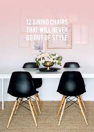 12 Dining Chairs That Will Never Go Out Of Style Lark Linen Black And White Dining Room Modern Dining Room Modern Dining