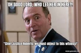 Oh Good Lord Who Let Her In Here Chief Justice Rober Meme Generator