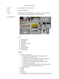 Maybe you would like to learn more about one of these? Laporan Praktikum Uji Makanan