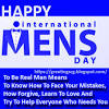 The theme for international men's day in 2020 was making a positive differnece to the wellbeing and lives of men and boys. Https Encrypted Tbn0 Gstatic Com Images Q Tbn And9gcrobisajvuzua Krmqc Lqyu5bxsrxjlmlzcwot90y Usqp Cau