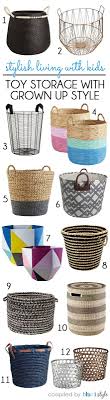 Toy Storage Baskets With Grown Up Style Kids Storage Baskets Toddler Toy Storage Baby Toy Storage