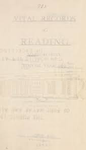 Vital records of Reading, Massachusetts, to the year 1850