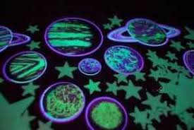 Glow In The Dark Stars And Planets For The Ceiling Led Lights Glow In The Dark Bright Led Lights