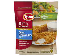 Remove from air fryer, if you have another batch to throw in, cook next batch. Crispy Chicken Strips Tyson Brand