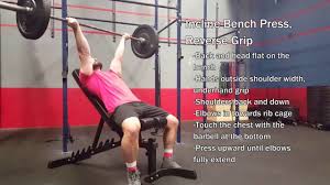 Incline Bench Press Reverse Grip Youtube