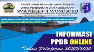 Pada kesempatan yang baik ini admin akan berbagi informasi mengenai pendaftaran ppdb jawa timur (jatim) 2021/2022 jenjang sma / smk. Informasi Penerimaan Peserta Didik Baru Ppdb Sma Negeri 1 Wonosobo Tahun Pelajaran 2020 2021 Youtube
