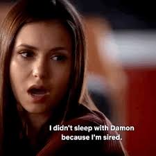 These are from the same episode. I'm confused because how does Elena know  if her love for Damon is because she is sired or not? When she is compelled  she says it