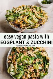 10 Ingredient Roasted Eggplant Pasta Rainbow Plant Life Recipe Roasted Eggplant Pasta Vegan Pasta Pescetarian Recipes