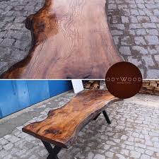 220 Cm Lik Tek Parca Mese Agacindan Dogal Agac Masa Daha Fazla Model Icin Odywood Com Coffee Table Decor Table