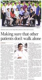 Making Sure That Other Patients Don'T Walk Alone - Singhealth