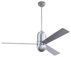 I don't mind using one switch for both. Cirrus Dc Fan Brushed Aluminum Finish 50 Aluminum Blades No Light Contemporary Ceiling Fans By The Modern Fan Co Houzz