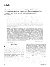 Symptoms of liver cancer in dogs decreased appetite. Pdf Inflammatory Mammary Carcinoma In 12 Dogs Clinical Features Cyclooxygenase 2 Expression And Response To Piroxicam Treatment