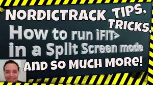 If you buy a nordictrack treadmill you will be extremely disappointed. Nordictrack Tips Tricks So Much More Run Ifit In Split Screen Youtube