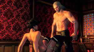 The Witcher 3 - When Twitch Staff Wanders In During Brothel Time - YouTube