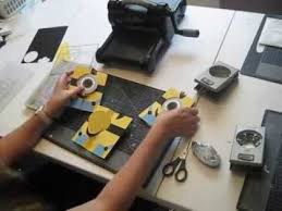 Cut the handprint out, leaving the fold line in tact along the pinky. Minion Card Tutorial Minion Card Card Tutorial Kids Birthday Cards