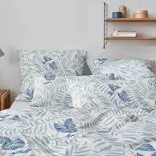 Mit den verarbeiteten stoffen schmeichelt die jersey bettwäsche der haut und fühlt sich durch die. Elegante Jersey Bettwasche Hidden Vintage Blue Gunstig Online Kaufen Bei Bettwaren Shop