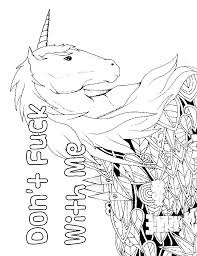 Unicorn Adult Coloring Page Swear 14 Free Printable Coloring Pages Visit Swe Free Adult Coloring Pages Adult Coloring Book Pages Swear Word Coloring Book