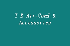 Maybe you would like to learn more about one of these? T K Air Cond Accessories Car Air Cond Specialist In Ulu Tiram