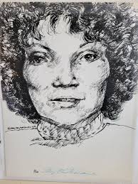 Vtg Star Trek signed Sketch Print Limited Mary Stacy MacDonald 3/100 Uhura 