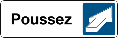 Signaletique De Porte Horizontale Pousser Pour Ouvrir Seton Fr