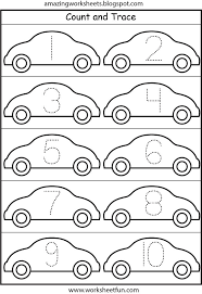 Number Tracing Cars Crafts And Worksheets For Preschool Toddler And Kindergarten Transportation Preschool Transportation Theme Preschool Numbers Preschool
