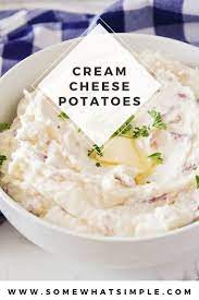 Cream Cheese Mashed Potatoes Recipe Somewhat Simple Recipe In 2021 Recipes Savoury Food Cream Cheese Mashed Potatoes
