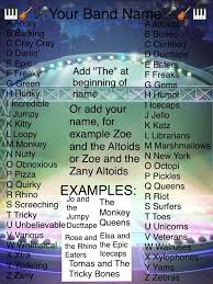 Band Name Generator Band Names Ideas Funny Name Generator Band Name Generator