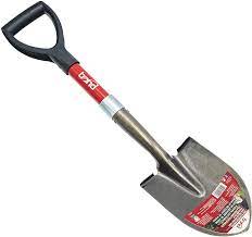 A tool with a handle and a broad scoop or blade for digging and moving material,. Amazon Com Bond Lh015 Mini D Handle Shovel Garden Outdoor