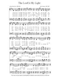The Lord Is My Light Music Express Songs Sheet Music