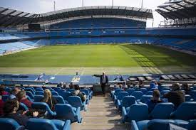 Manchester city's maine road stadium taken from the force's helicopter minutes before the start of the final match before the club moved to its new home at eastlands. Manchester City Stadium Tour Manchester Sightseeing Tours