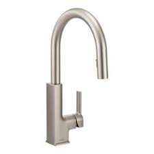 These kitchen faucets have all been quality tested to power clean™ spray technology provides 50 percent more spray power versus most of our. Moen Sto Single Handle Pull Down Kitchen Faucet With Power Clean And Reflex Technology In Spot Resist Stainless S72308srs Ferguson