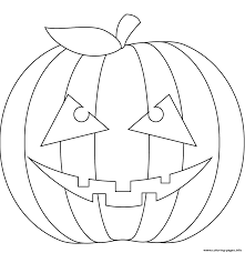 Printable scary pumpkin halloween coloring page. Scary Pumpkin Coloring Pages Printable