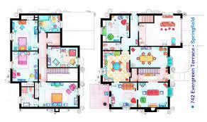 The Simpsons House Rendered Floor Plan House Layouts House Colors