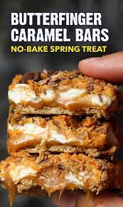 These Butterfinger Caramel Bars Are A Crispety Crunchety Peanut Buttery Overload Complete Wi Easy Dessert Bars Dessert Bars Recipes Easy Dessert Bar Recipe