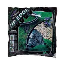 What are the shipping options for metal edging? Master Mark Zip Edge 20 Ft Recycled Plastic Landscape Lawn Edging With Sod Pins Black 41220 The Home Depot